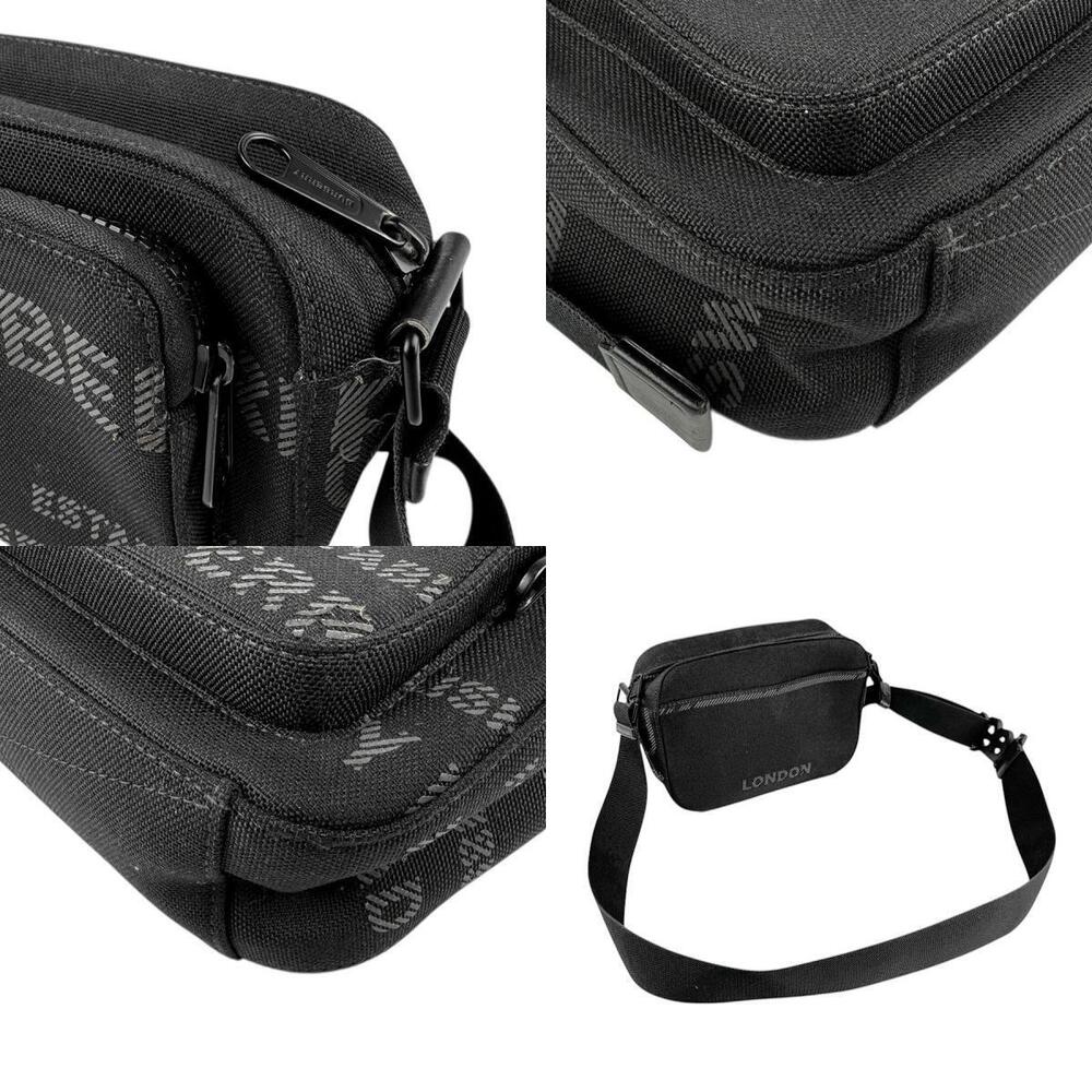 Burberry crossbody shoulder bag black canvas - Picture 4 of 4